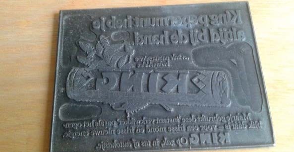 Een cliché voor reclame voor King pepermunt